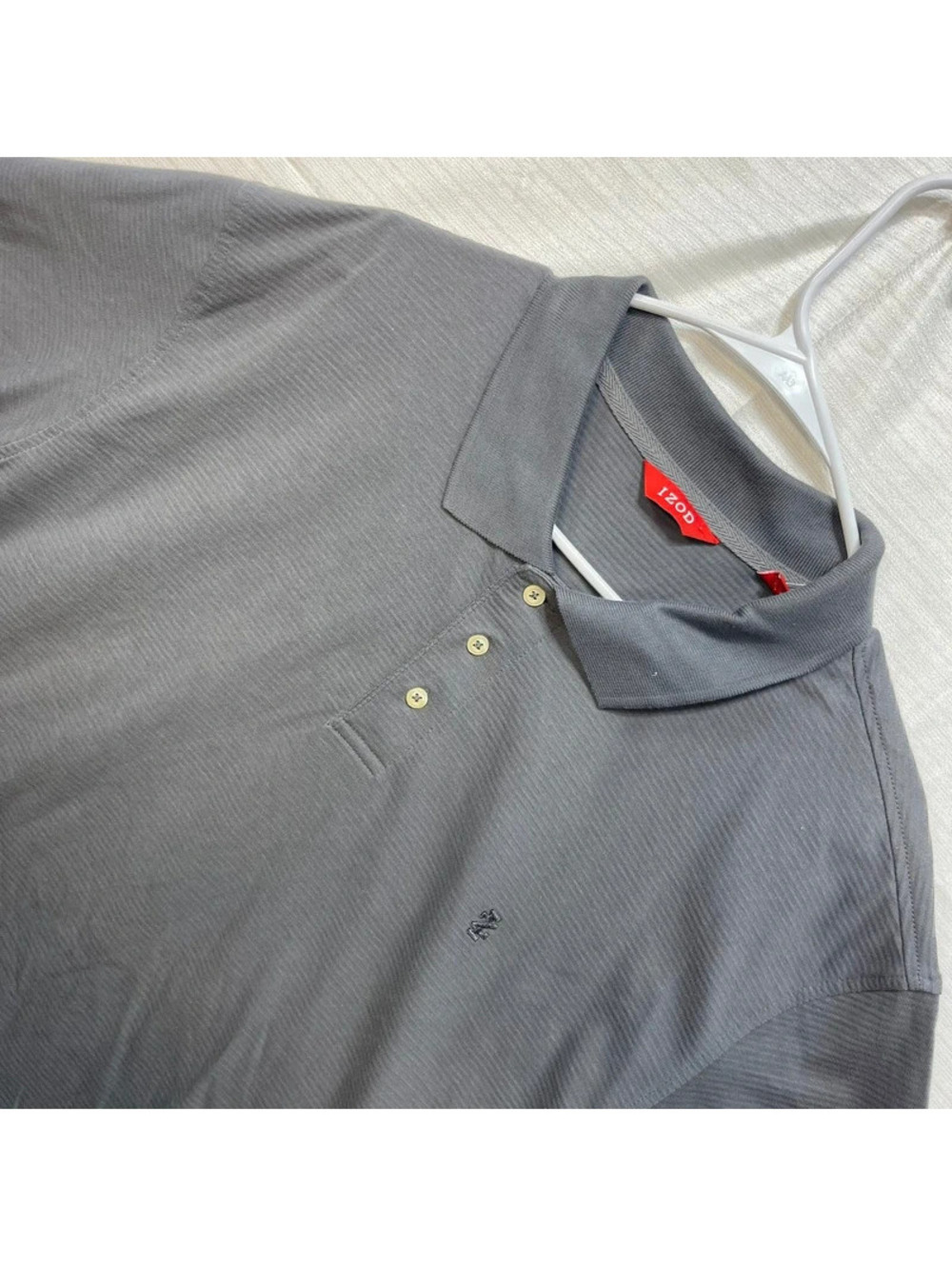 IZOD Men's Gray Polo Shirt XXL 100% Cotton NWT